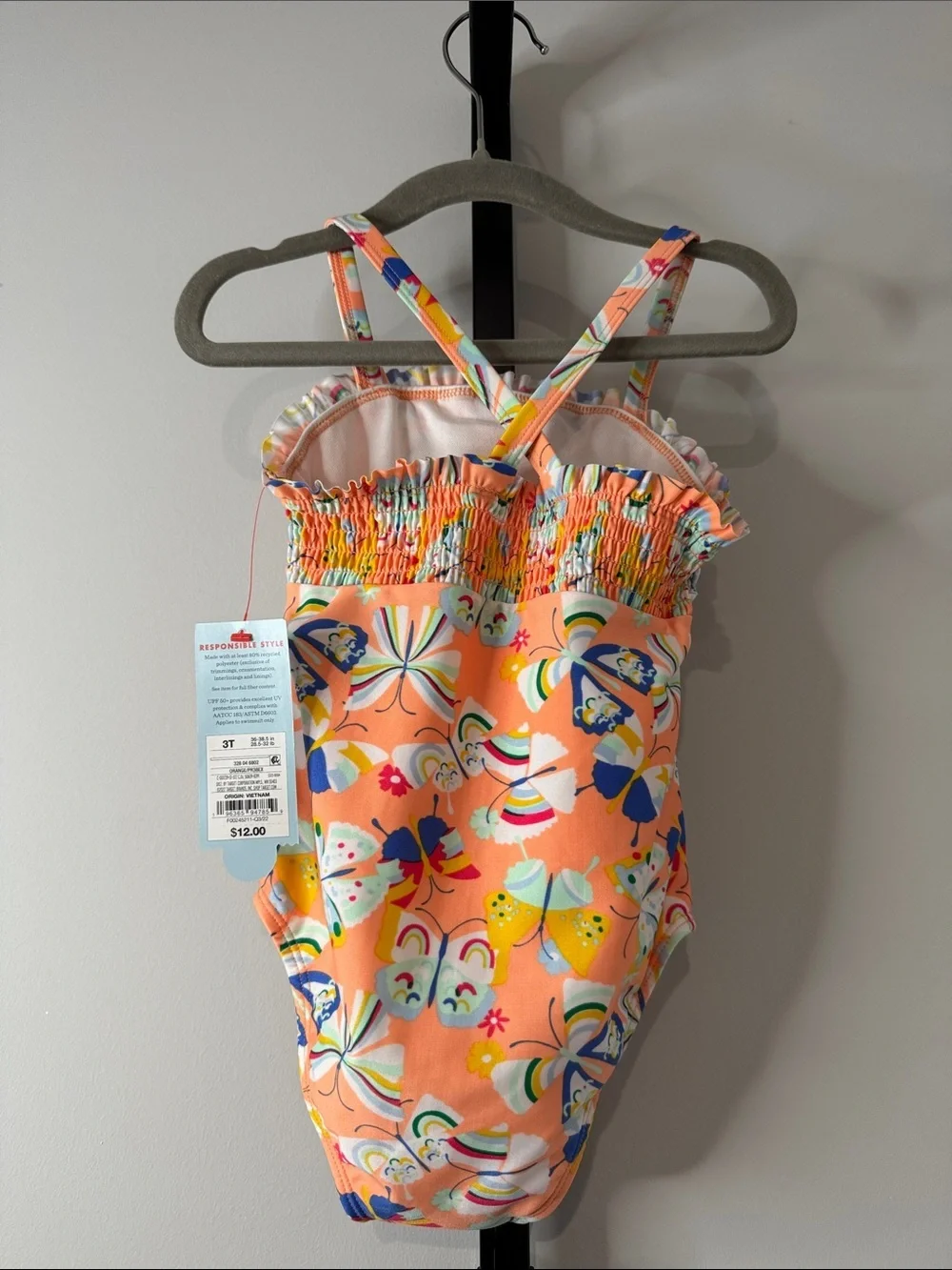 Cat & Jack Bundle of 3 Toddler Girls Swimsuits Size 3T New NWT